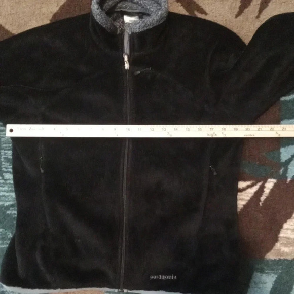 Patagonia lblack Fleece full zip jacket polartec size Medium women - Picture 10 of 11